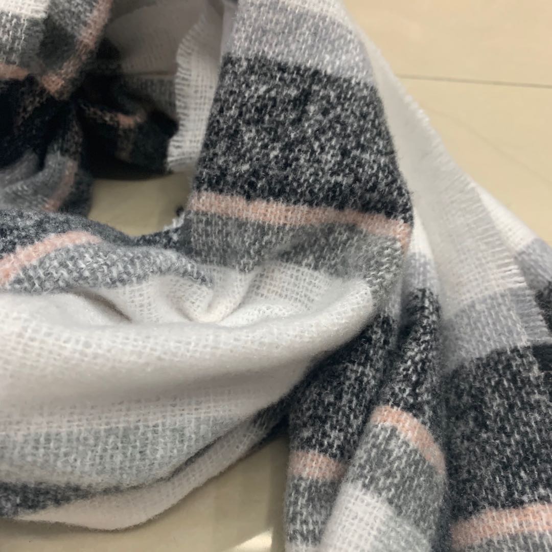 Black And White Checkered Long Scarf Fashion Scarf Scarf Manufacturers Direct Sales Specification drawing