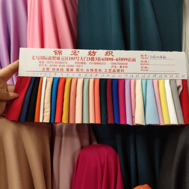 Thickened double-sided linen knitted fabric for headwear, clothing and accessories details Picture