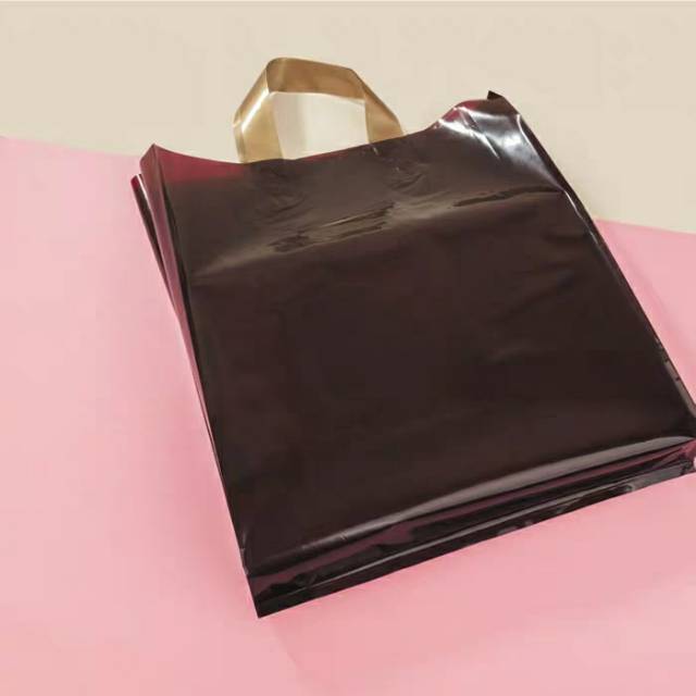 Custom-made clothing bags, transparent handbags, pockets, shopping plastic clothing store bags, custom-made gift packaging bags details Picture