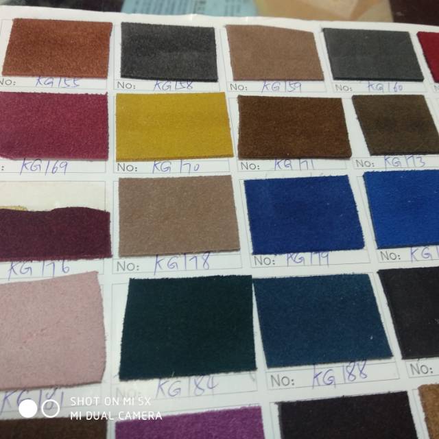 Manufacturers direct spot supply reserve price wholesale two layer imitation suede cowhide details Picture