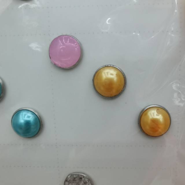 金属珍珠圆形扣子铆钉开衫毛衣上衣小香风纽扣大衣毛呢衣服百搭装饰女服装辅料产品图
