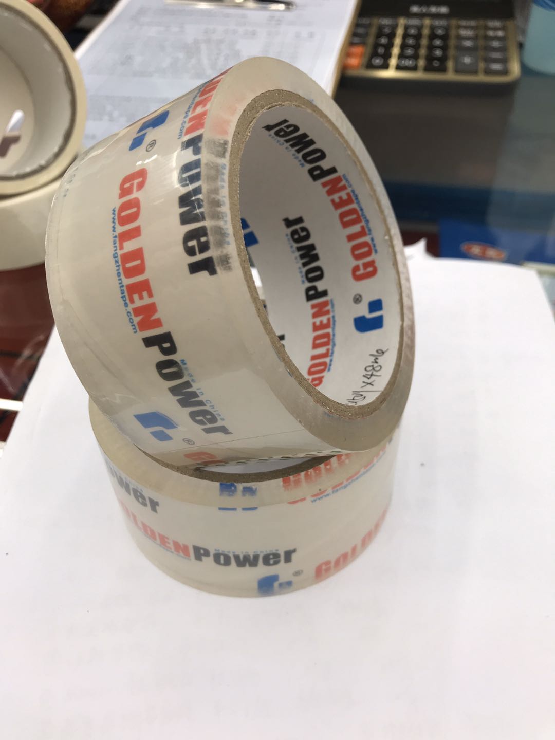 Sellotape large roll thick tape wholesale packing packing tape Sealing tape Sealing tape wide tape paper whole box thumbnail
