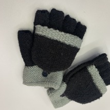 秋冬季保暖半指翻盖麻花手套毛线手套女冬天学生可爱百搭针织手套