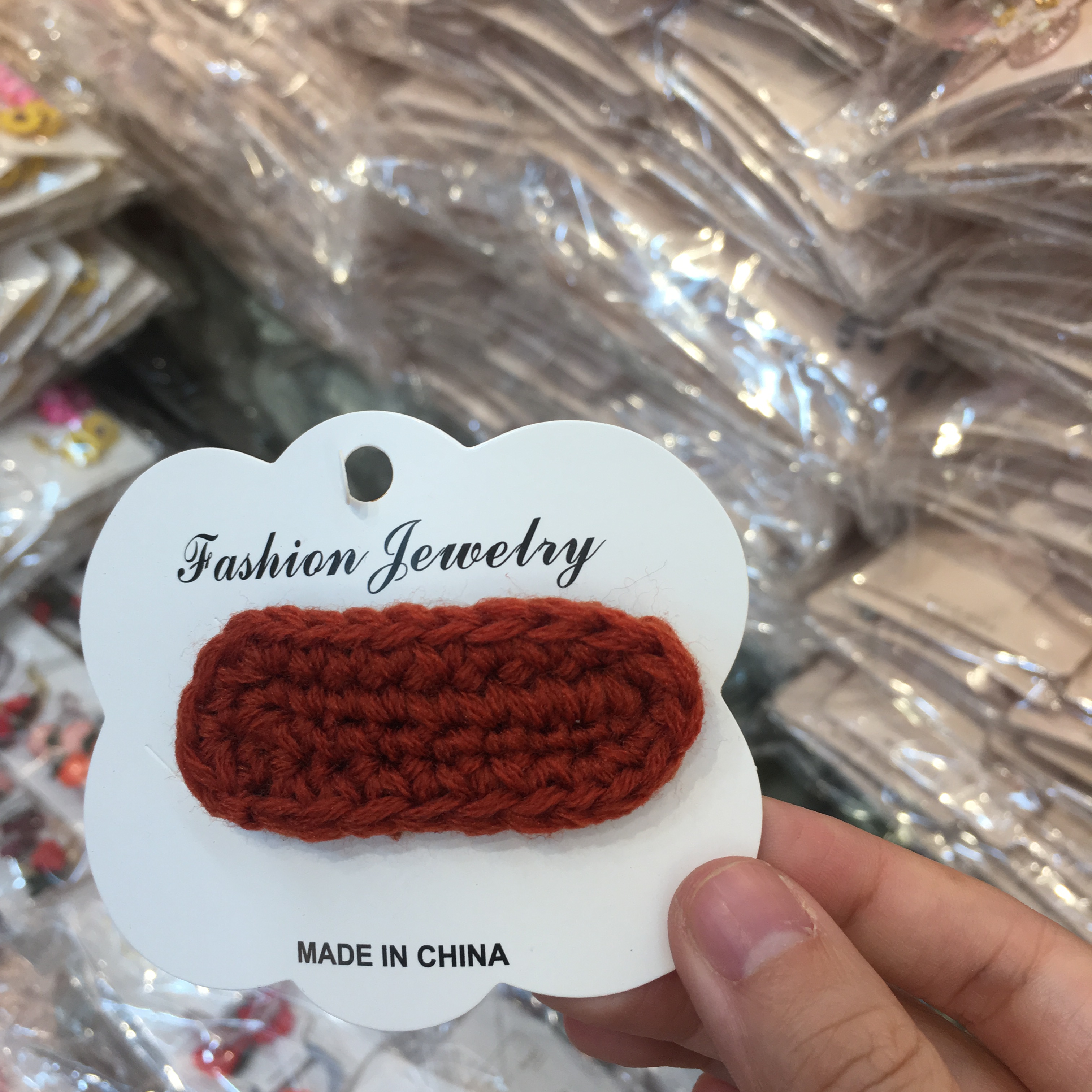 发夹女儿童边夹发卡ins炫雅毛线小夹子韩国头饰女刘海夹细节图