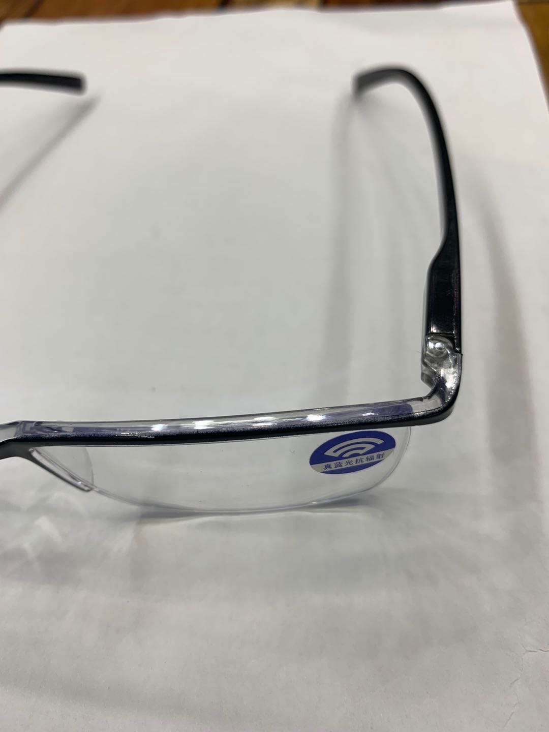 Classic semi-framed square myopia glasses and flat vision glasses Specification image