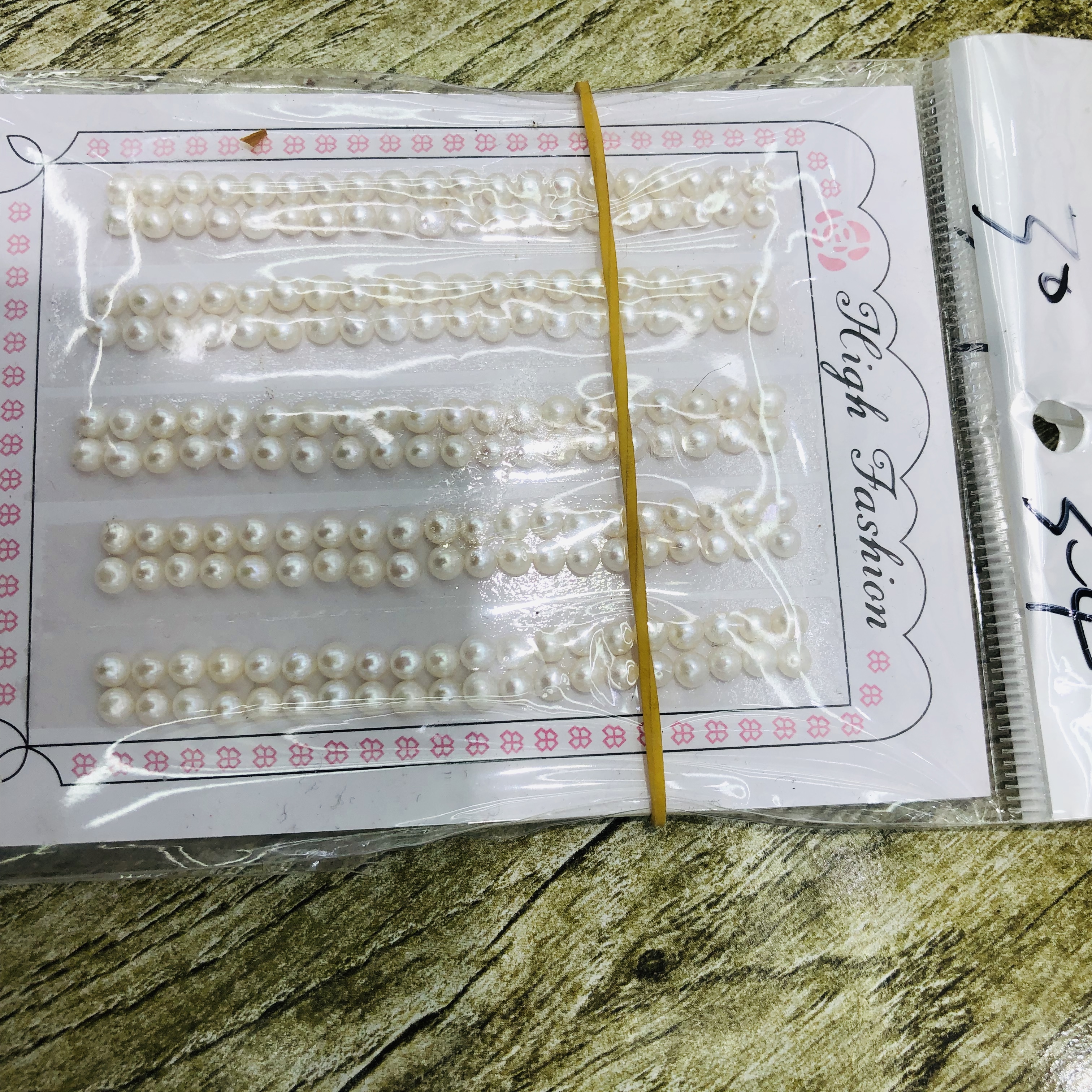 现货天然南洋贝壳珍珠全孔3-4mm白色贝珠散珠批发diy饰品配件