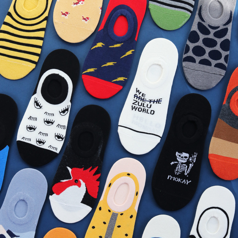 春夏季新款男士短袜欧美风潮流爆款情侣隐形袜