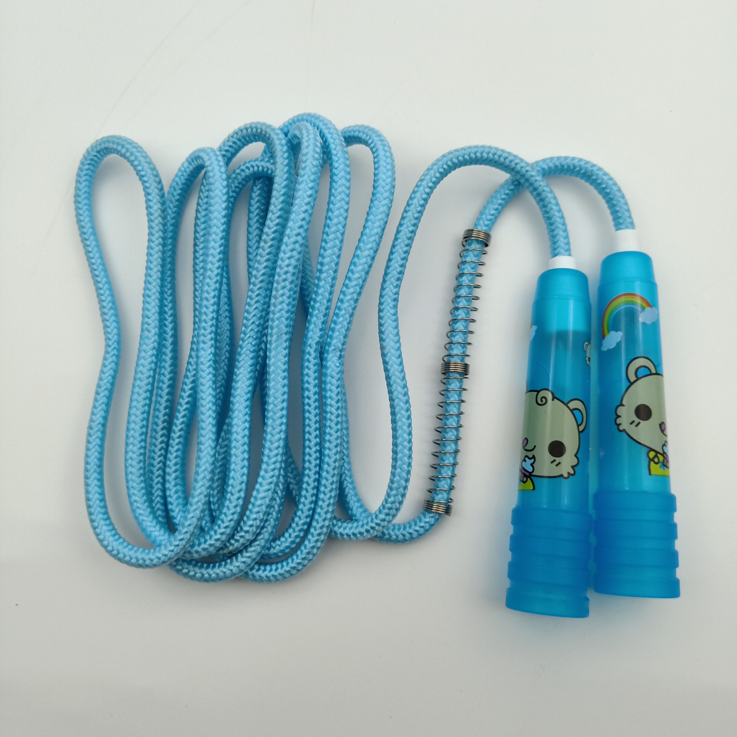 Liangjian Cartoon Printing Big Horn Plastic Handle Pvc Bag Jump Rope Manufacturers Direct Children's Entertainment Activities Cotton Rope details Picture