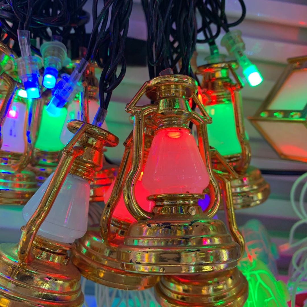 led彩色米灯复古油灯装饰灯房间卧室装饰灯产品图