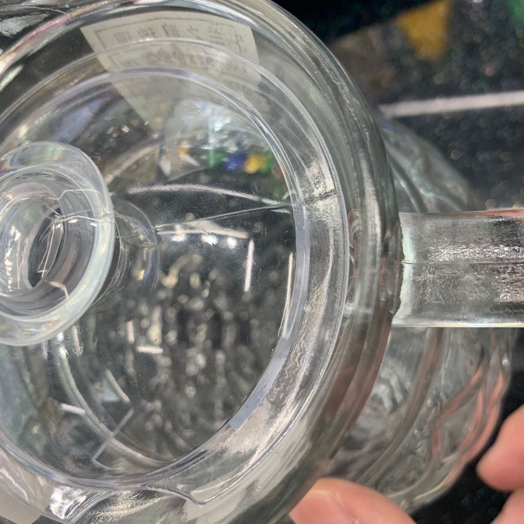 Transparent glass texture tea cup, large-capacity cup details Picture