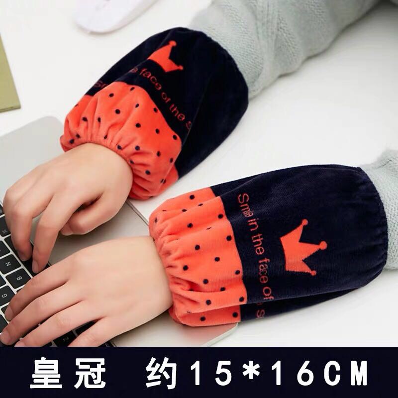 儿童简约成办公羽绒服套袖成人毛绒秋冬季韩版