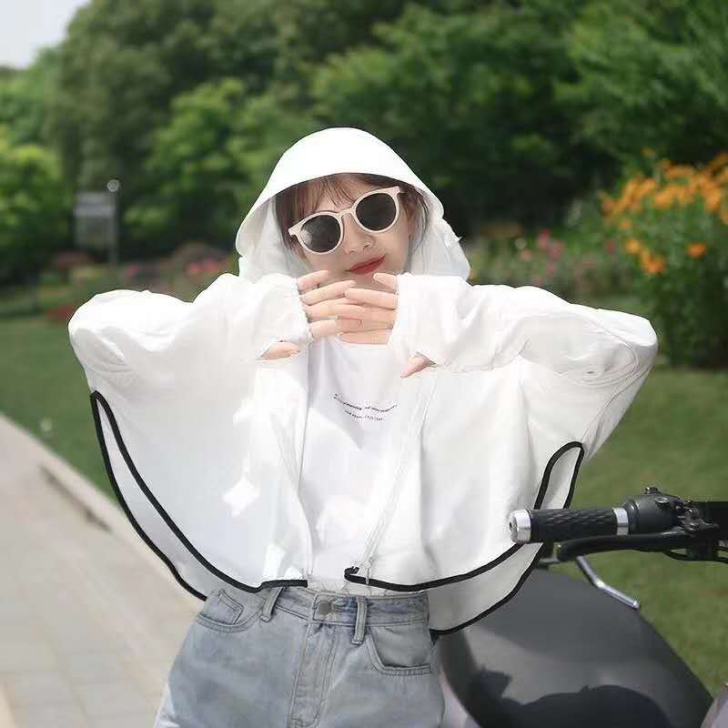 Spacious New Driving And Cycling Sun Protection Clothes Women's Summer Uv Breathable All-Matching Thin Coat