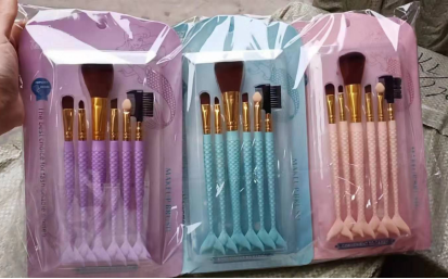 Fishtail Brush 7 Sets For Children Makeup General Makeup