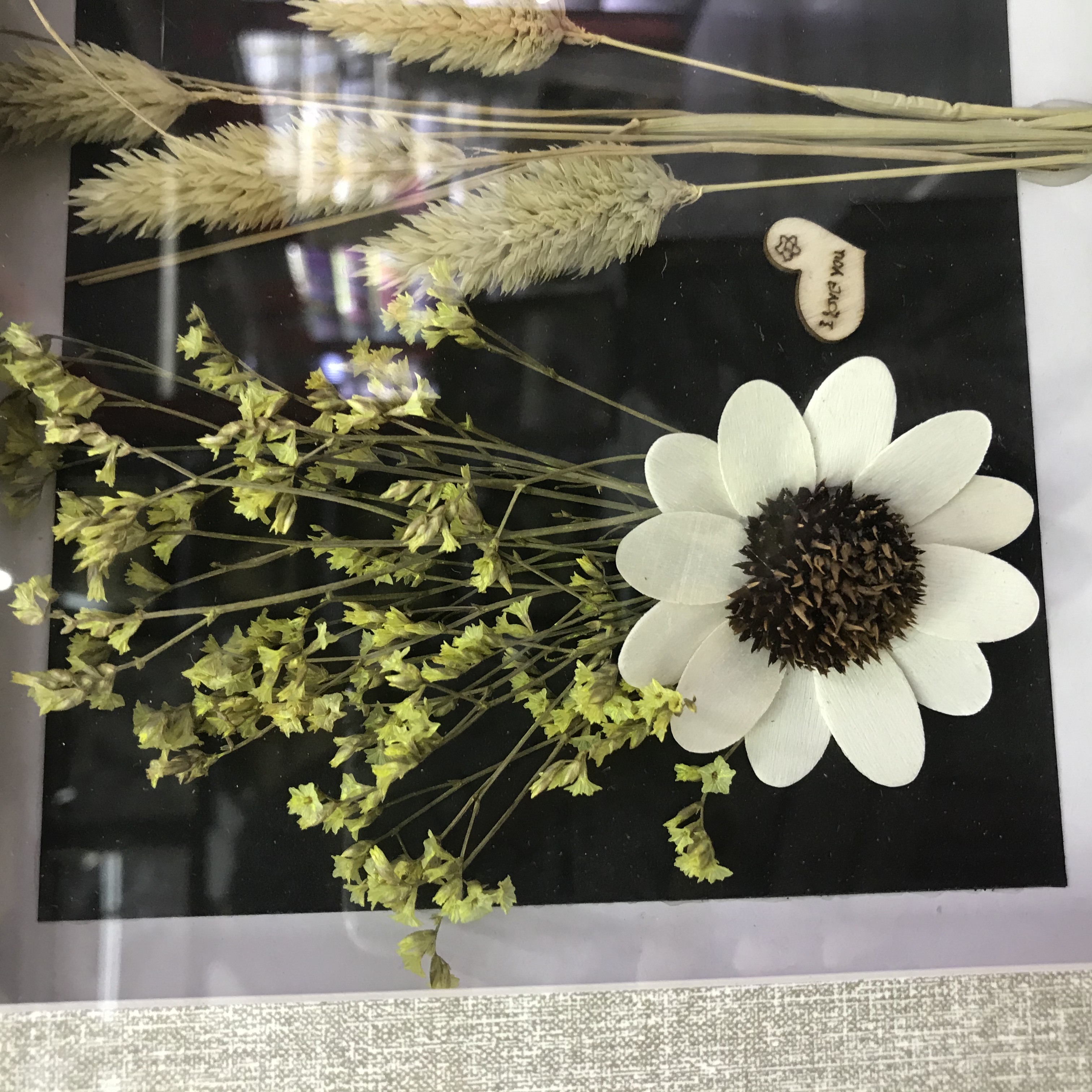 干草干花现代简约家居装饰画小尺寸麦穗走廊客厅玄关过道挂画产品图