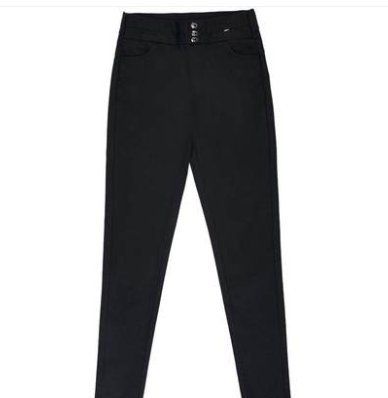 Spring elastic straight-leg pants, middle-aged women's spring and autumn casual long pants