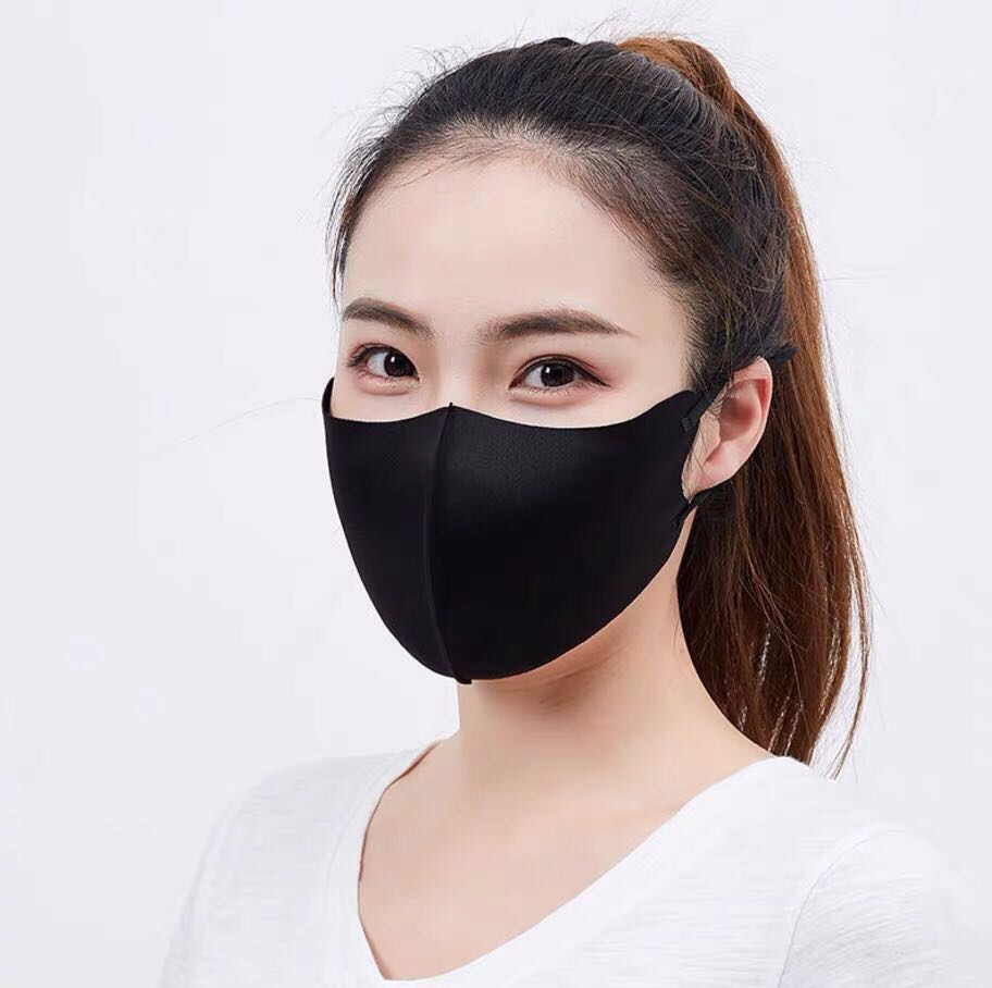 Summer UV protection mask, outdoor sun protection, breathable thin ice silk face mask, dust-proof, breathable and sunshade