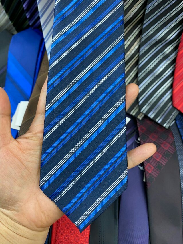 New style of knitted ties and polyester ties for men, factory direct sales details Picture