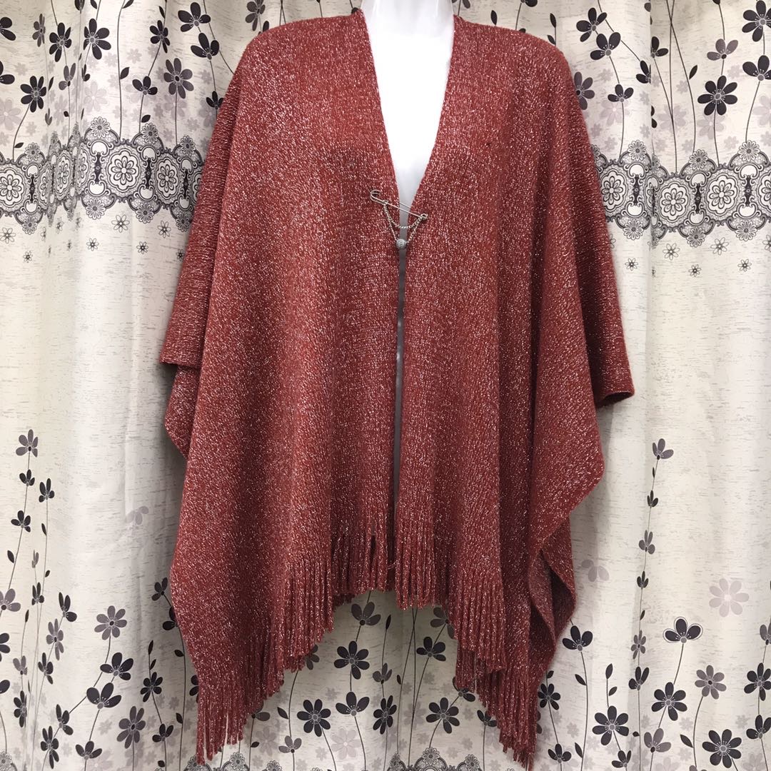 Manufacturers Direct Sales Autumn And Winter Europe And The United States Fashion Trend New Acrylic Red Women's Shawls