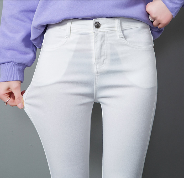 White leggings for women's outerwear, spring and autumn thin skinny skinny 2020 new style