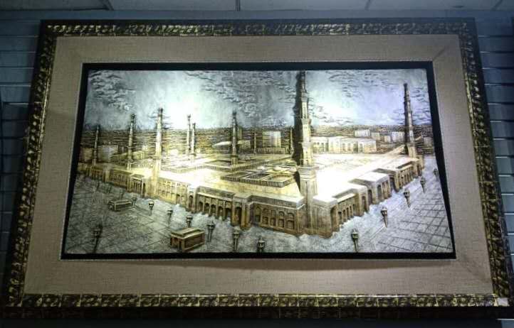 鹰皇工艺品厂树脂浮雕伊斯兰教风格装饰画