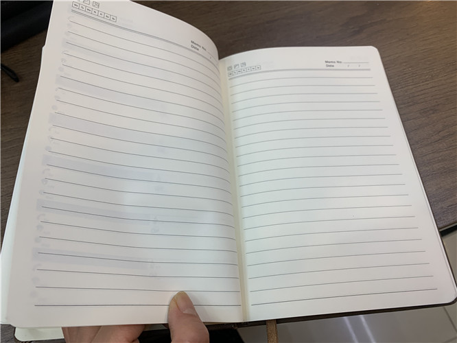 Simple And Thick High-End Color Matching Leather Business Notebook Can Be Customized Specification drawing