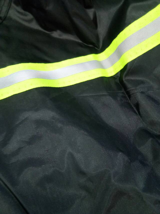 Raincoat and rain pants set, double-layer thickened polyester taeff adult safety reflective labor protection takeout electric raincoat details Picture