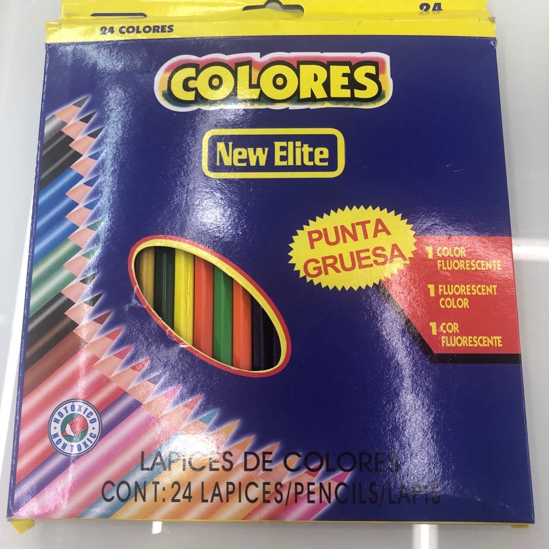 Super Cultural Supplies Office Culture Learning Stationery Writing Tools Pencil 24 Color Long Drawing Color Pencils Children Student Art Graffiti Color Pencils