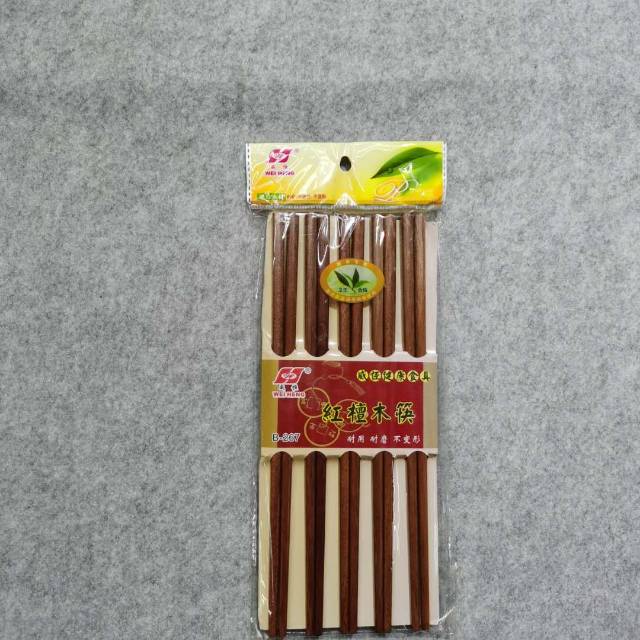 Solid Wood Chopsticks Home Chinese Fast Child Family With 10 Pairs Of Solid Wood Long Hot Pot Bamboo Chopsticks