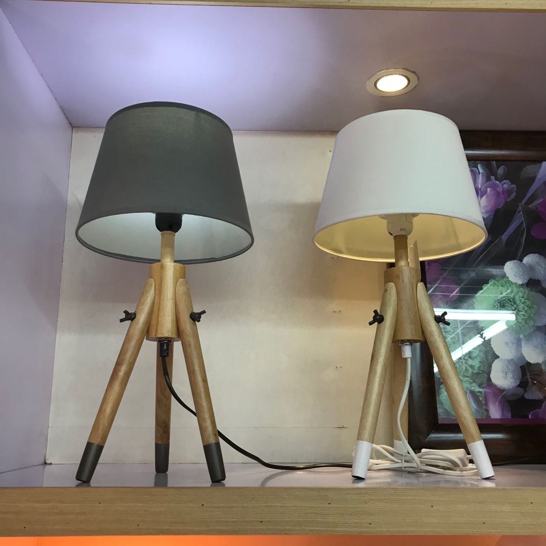 Nordic Table Lamp Tripod Bedside Lamp Bedroom Personality Simple Ins Girl Heart Decoration Romantic Creative Japanese Quality Warm Desk Warm Light Model Room Booth Lighting details Picture