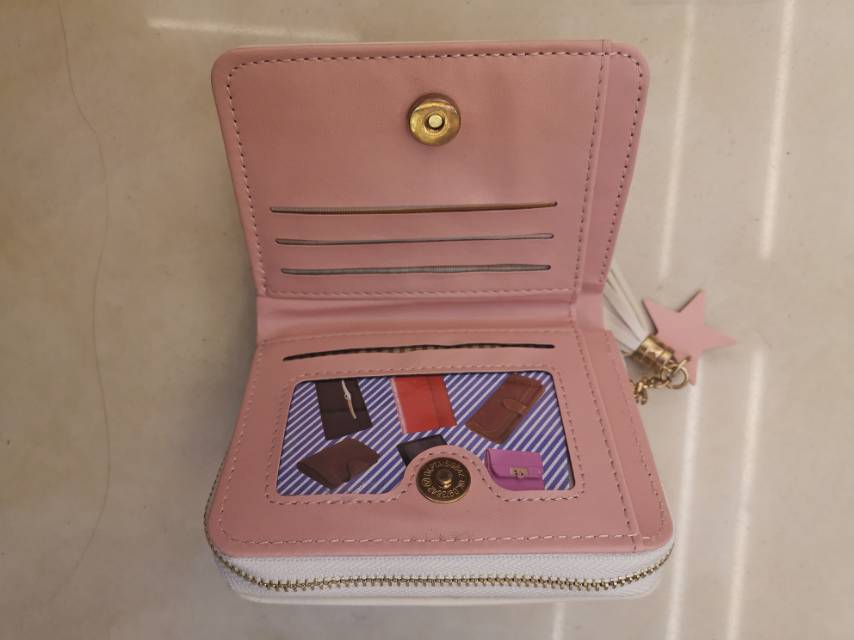 短款日韩小清新卡通卡零钱包搭扣学生钱包女细节图