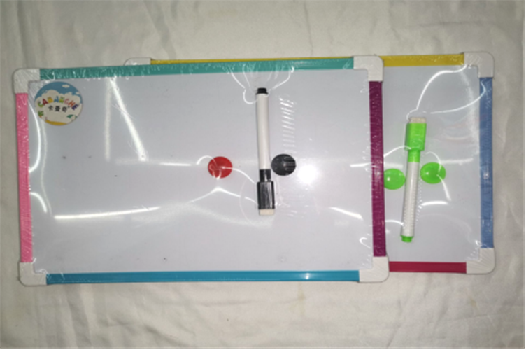 20x30彩色边框双白一白一英文写字板