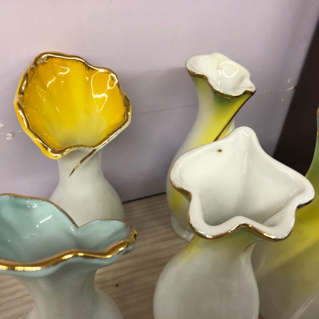 Jintai Craft Vases, creative ceramic handicrafts, decorative items, European-style luxurious home display gifts details Picture