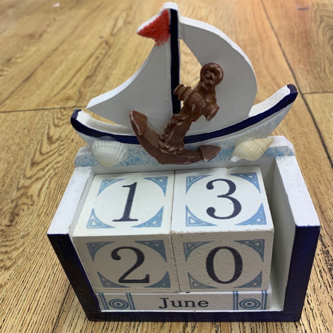 北欧风简约日历木质家居装饰万年历厂家直销