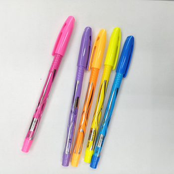 Foreign Trade Ballpoint Pen Can Be Customized Logo Plastic Ballpoint Pen Red Black Blue Specification drawing