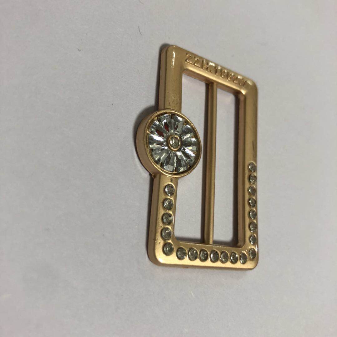 Manufacturers Direct Zinc Alloy Mist Plated Gold Decorative Buckle Specification drawing