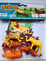 塑料pvc仿真动物儿童豹子牛玩具圈养树林围栏大象