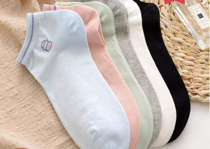 Boat socks, women's shallow cotton socks, bear socks, jacquard Japanese socks, Spring and summer new styles
