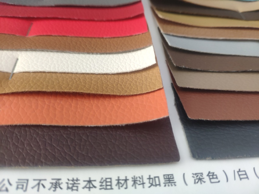 厂家直销热销新款   HP-058 荔枝纹 PVC皮革大量现货高中低档箱包沙发鞋材面料辅料详情3