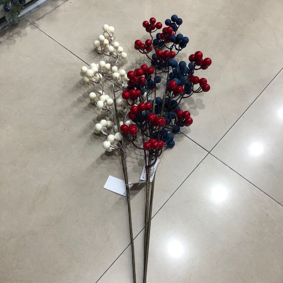 圣诞仿真浆果假果子家具摆件DIY花束家居装饰