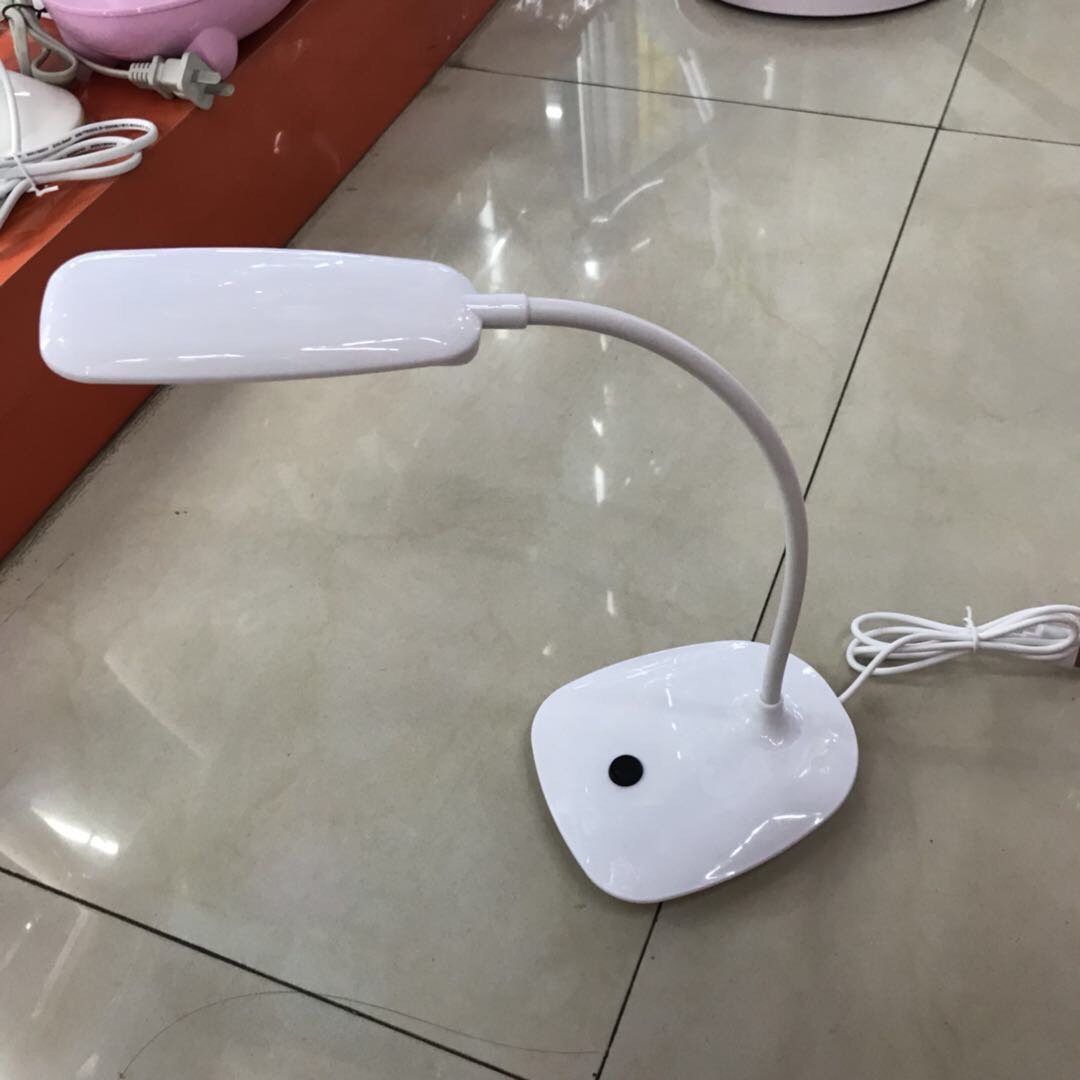 White IKEA style desk lamp, led light, light and cute, desk, bedroom, bedside details Picture