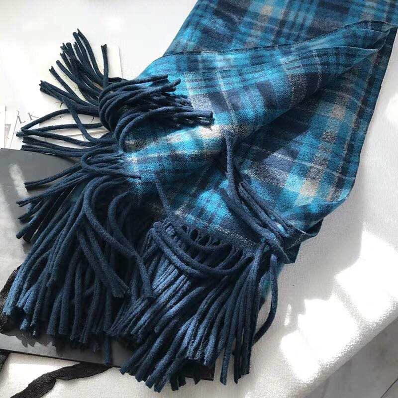 Women's Fashion Trend Casual Cashmere Plaid Split Cape Specification drawing