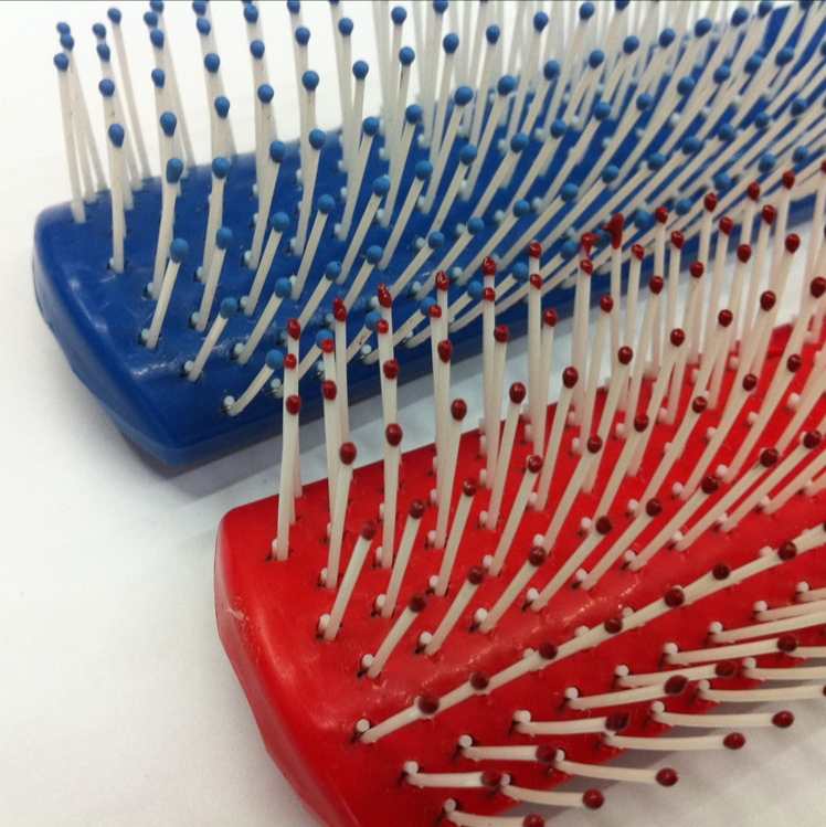 8543梳子外贸热销直发梳塑料包胶梳子造型梳细节图