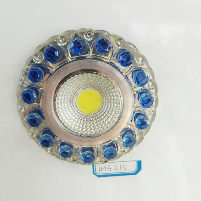 蓝色水晶钻LED射灯筒灯LED轨道灯嵌入式射灯三瓦六瓦12瓦少量现货