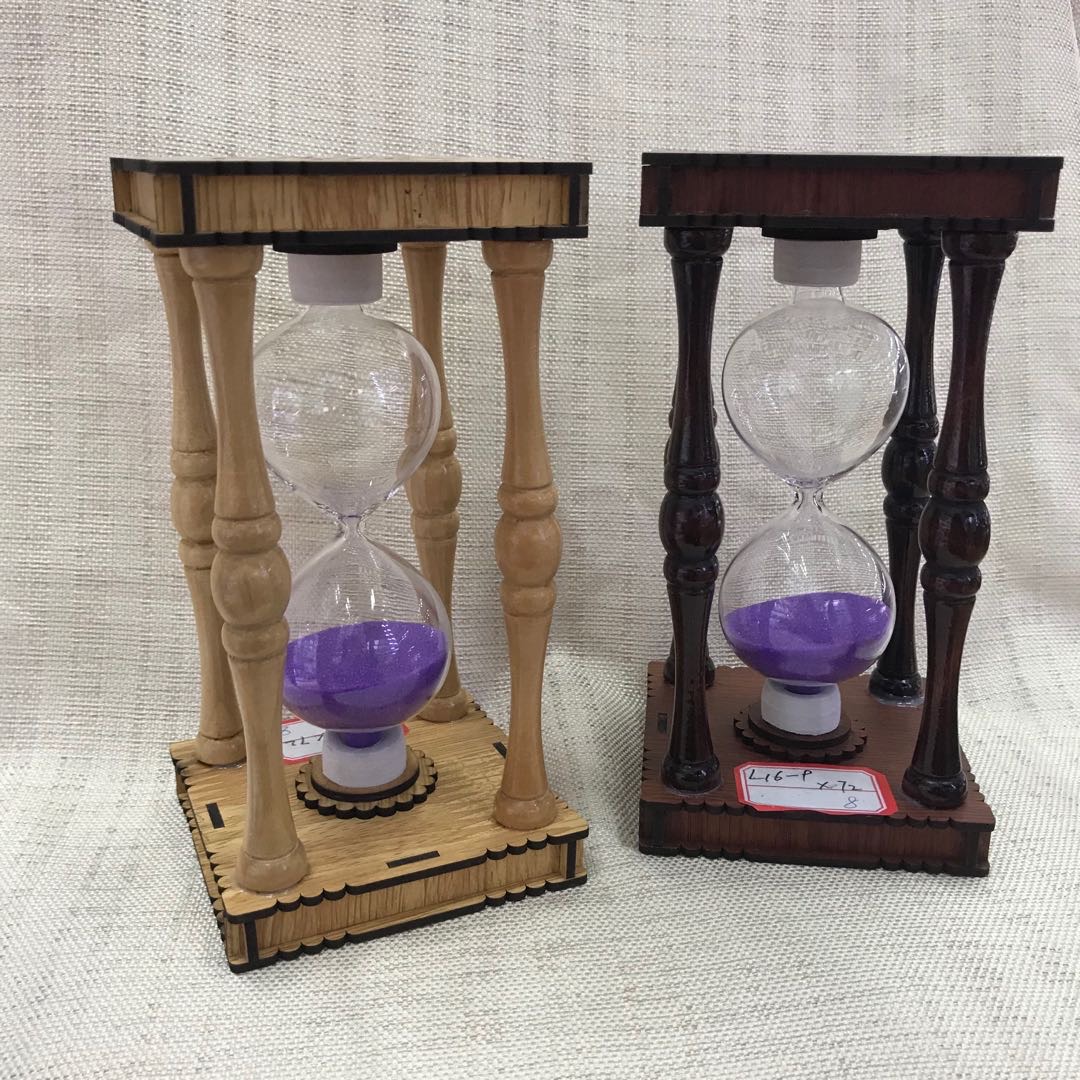 Hourglass Timer Funnel Children Fall Proof 3/5/10/30 Minutes Half Hour Time Creative Wooden Quicksand Bottle details Picture