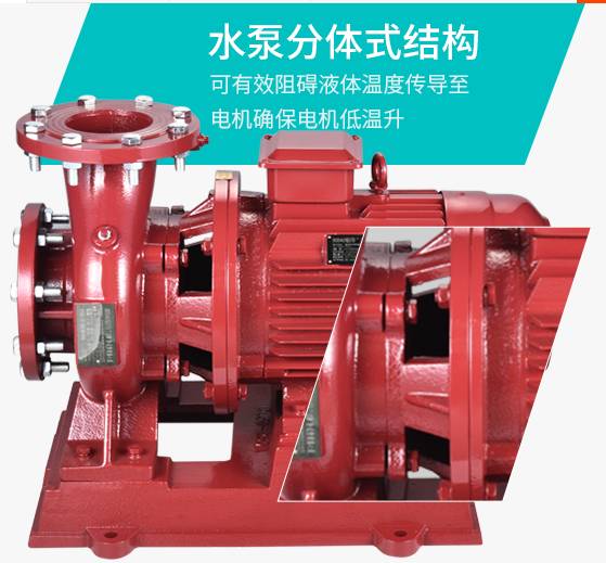 Hongjie ISW horizontal Clean Water pump details Picture