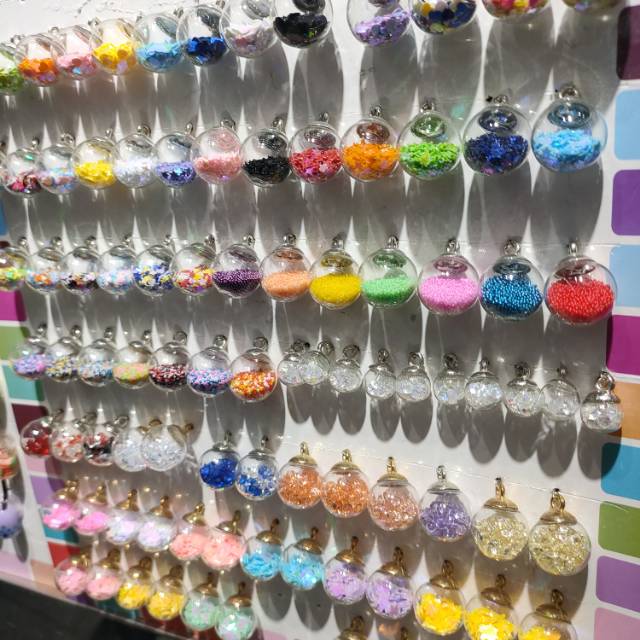 Hot-selling five-color glass ball jewelry accessories Specification image