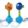 宝宝洗澡玩具婴儿童浴室戏水游泳玩具电动花洒喷头角度任调图