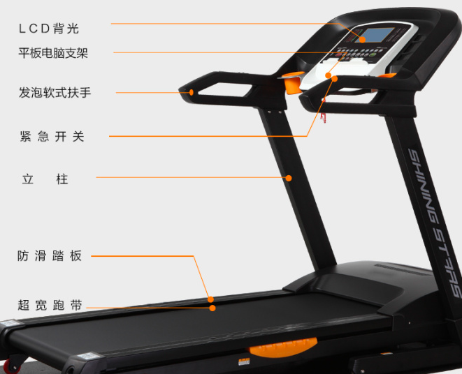 奇舒健身器材QS-00公爵豪华型跑步机可折叠电动静音跑步机产品图