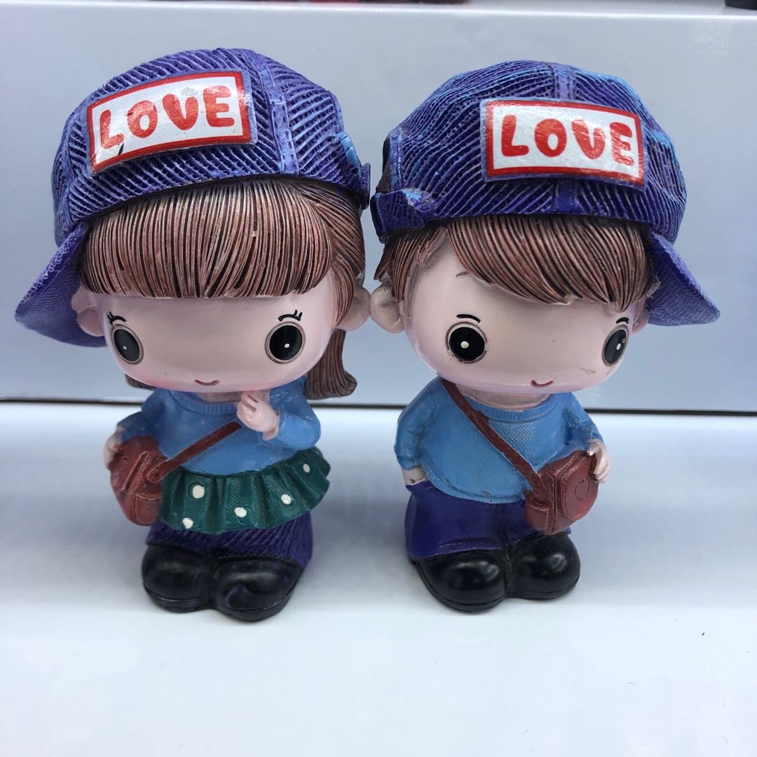 love情侣树脂娃娃工艺品家居装饰摆件