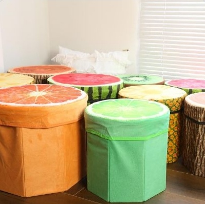 Storage Stool Cloth Wardrobe Storage Box Organizing Box Clothing Storage Box Oxford Cloth Household Collapsible Box